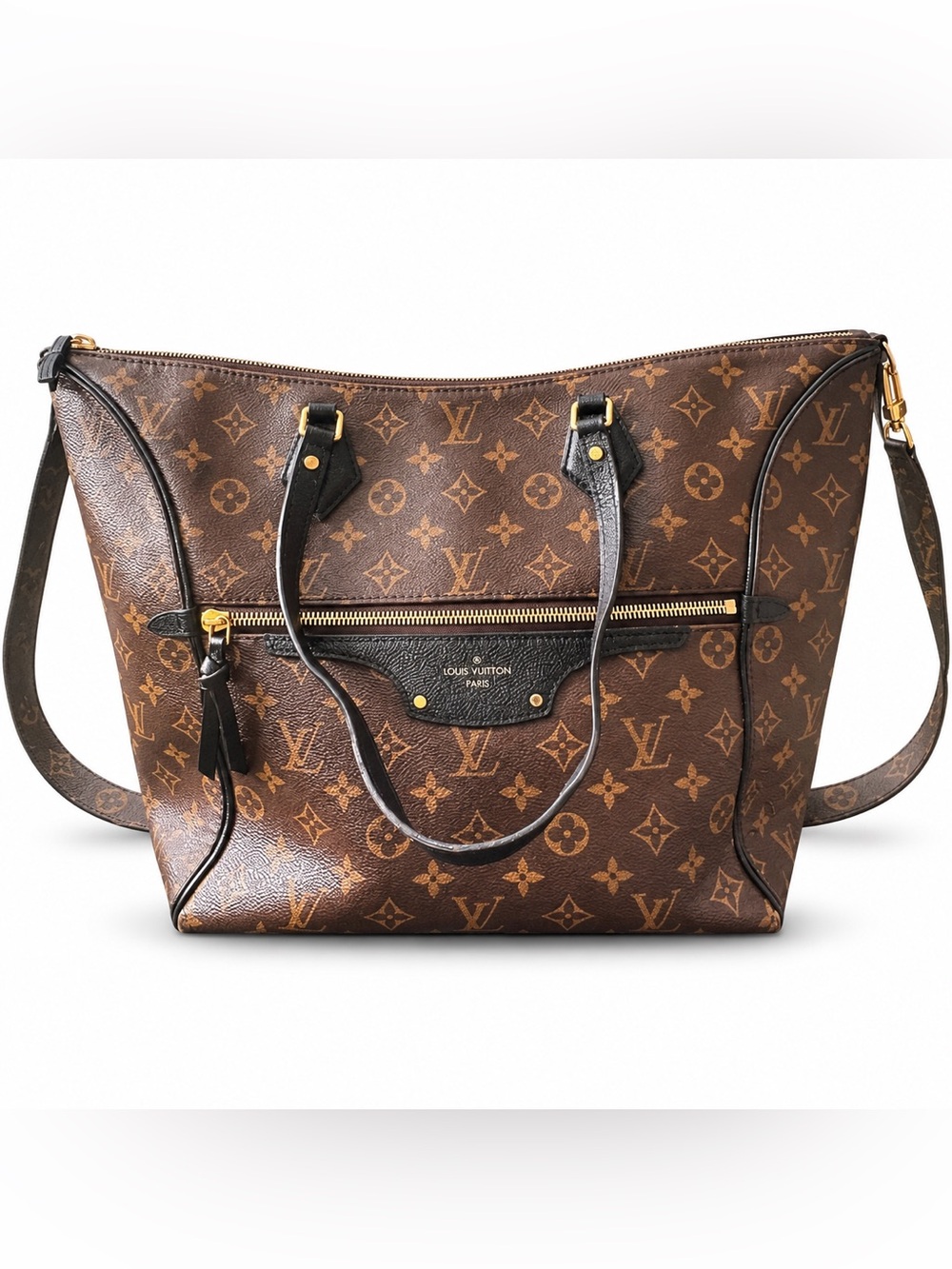 Louis Vuitton Tournelle MM Monogram Noir Shoulder Tote Bag